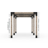 Toja Grid Double Pergola _8x16_graphite