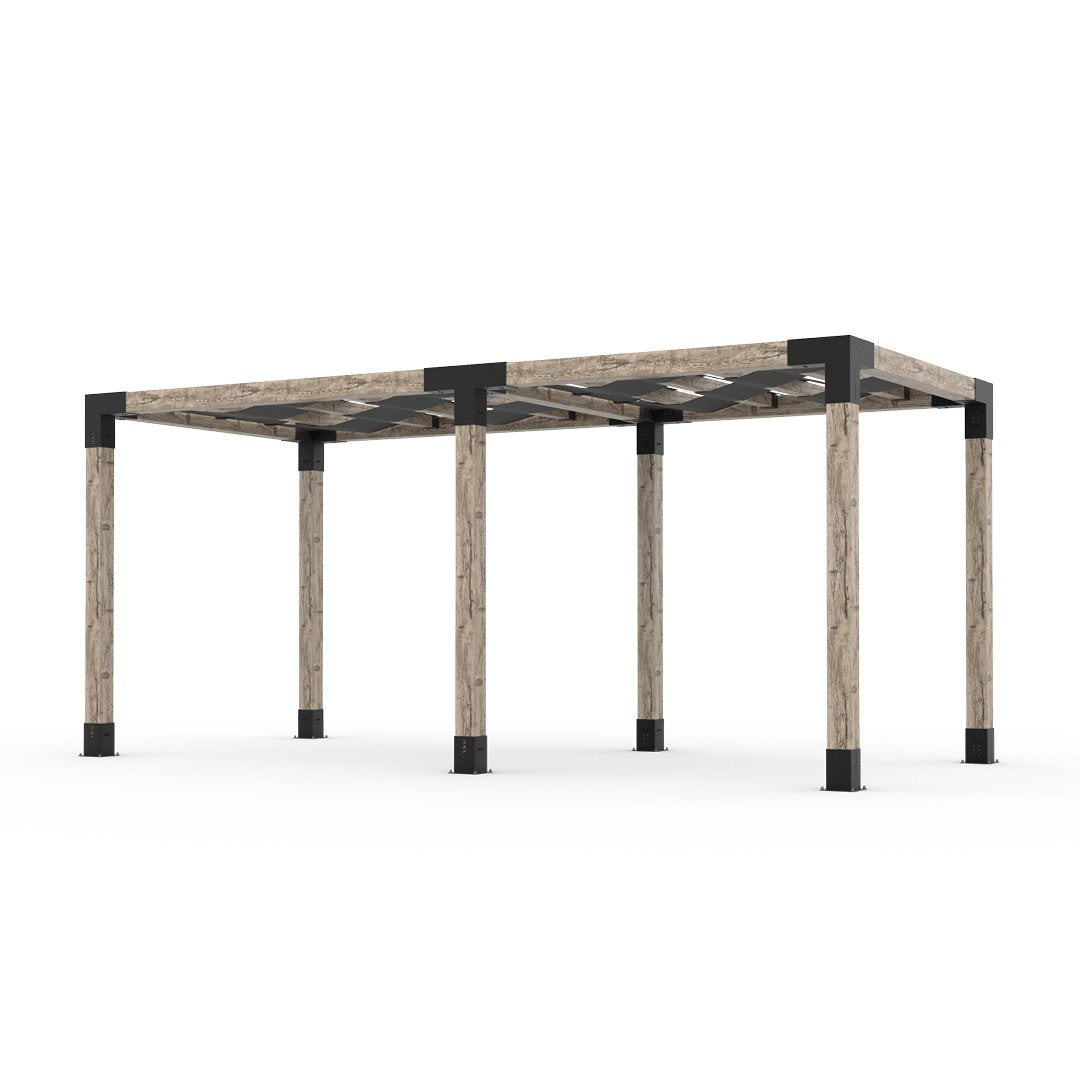 Toja Grid Double Pergola _8x18_graphite