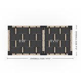 Toja Grid Double Pergola _8x18_graphite