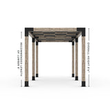 Toja Grid Double Pergola _8x18_graphite