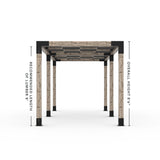 Toja Grid Double Pergola _8x20_graphite