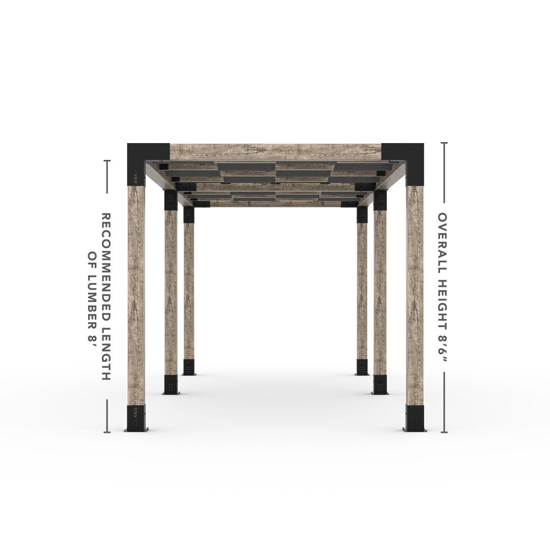 Toja Grid Double Pergola _8x22_graphite