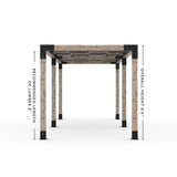 Toja Grid Double Pergola _8x24_graphite