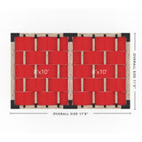 Toja Grid Double Pergola _10x16_crimson