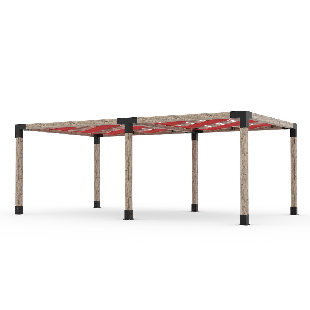 Toja Grid Double Pergola _12x22_crimson