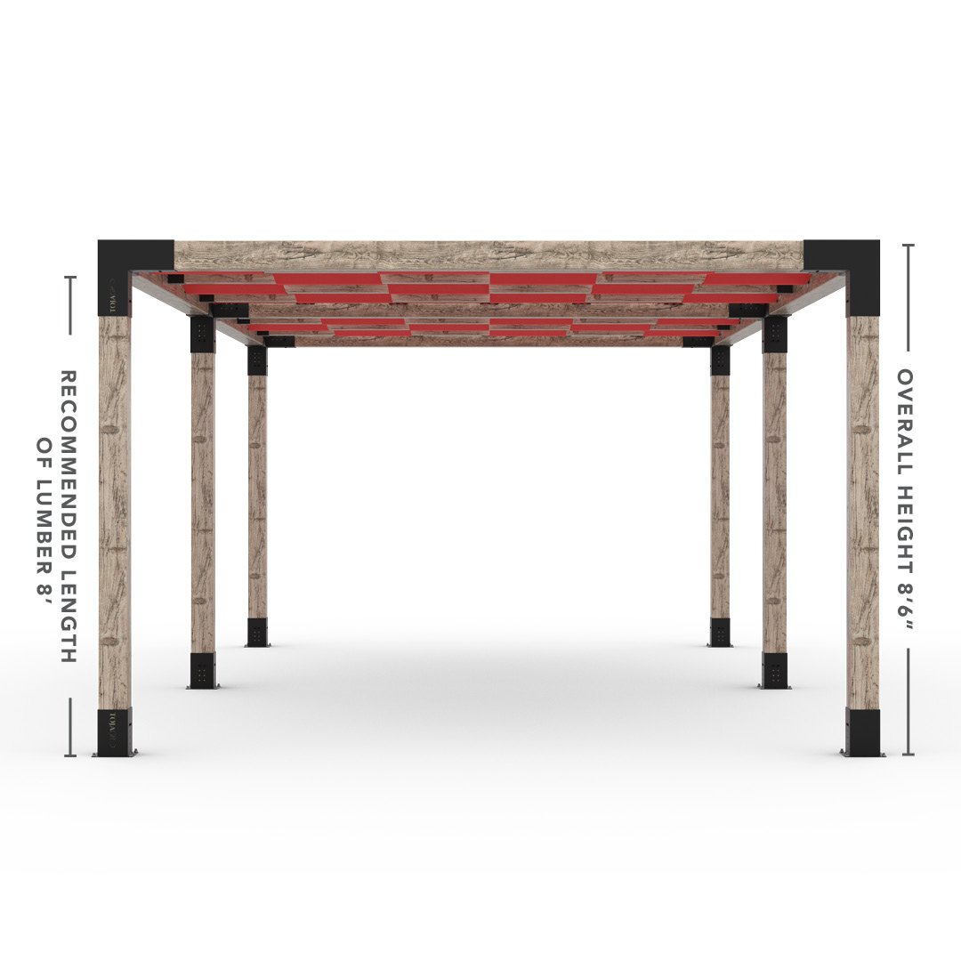 Toja Grid Double Pergola _12x24_crimson