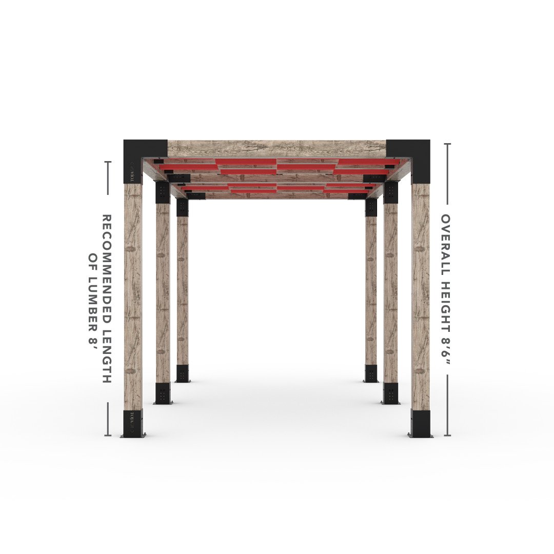 Toja Grid Double Pergola _8x16_crimson