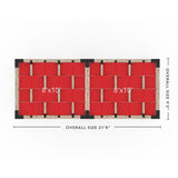 Toja Grid Double Pergola _8x20_crimson