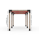 Toja Grid Double Pergola _8x24_crimson