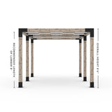 Toja Grid Double Pergola _10x16_white