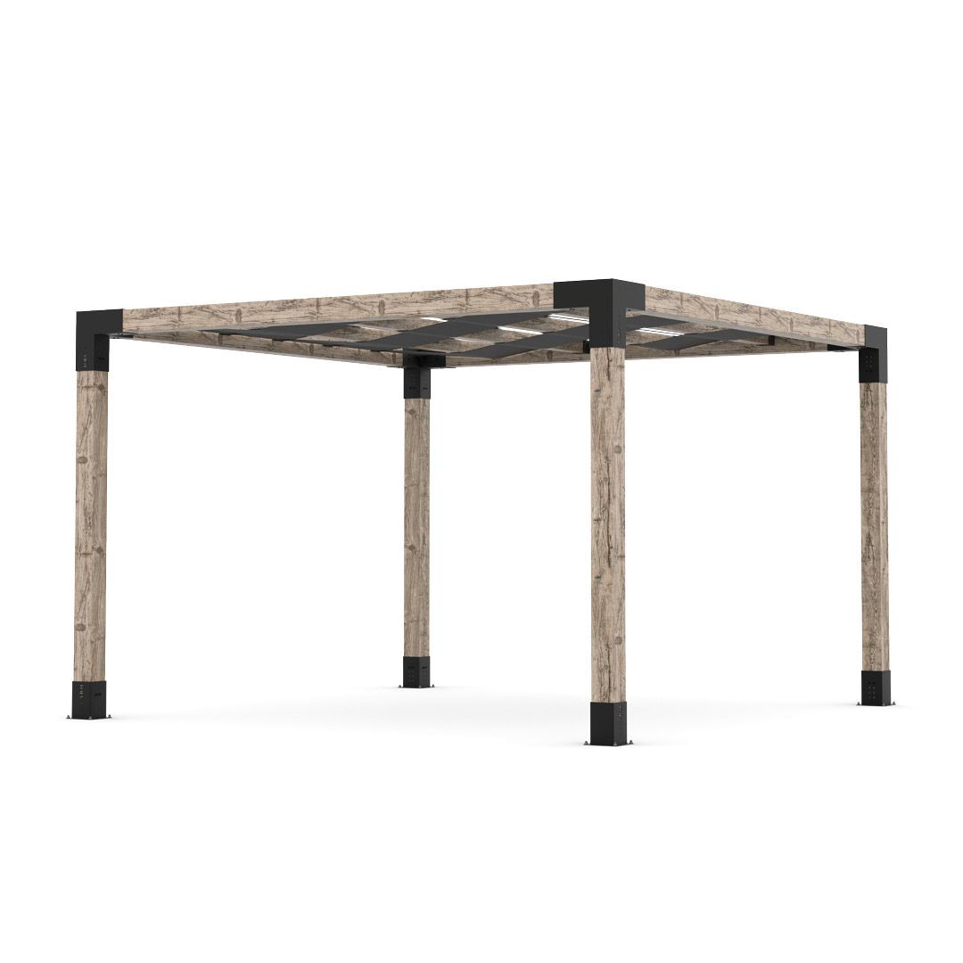 Toja Grid Double Pergola _12x12_graphite