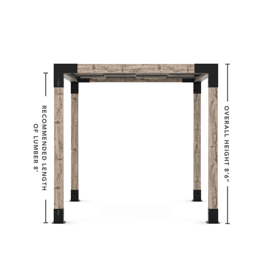 Toja Grid Double Pergola _8x10_graphite