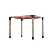 Toja Grid Double Pergola _8x10_crimson