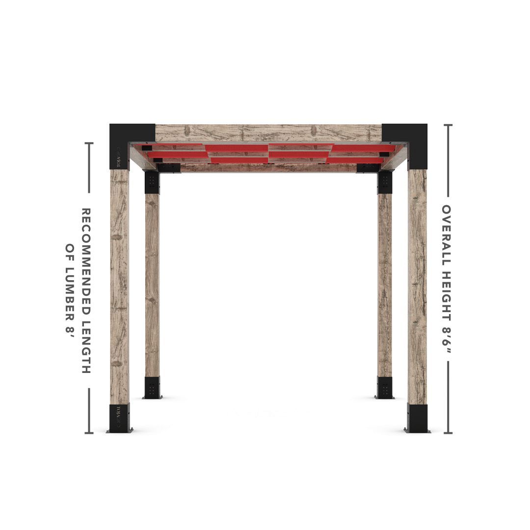 Toja Grid Double Pergola _8x8_crimson