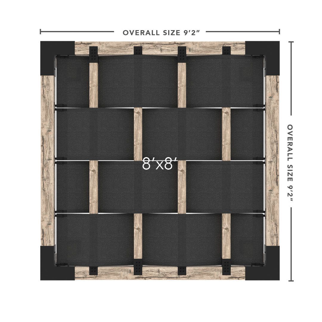 Toja Grid Double Pergola _8x8_graphite