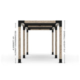 Double Pergola Kit with 2 Shade Sail