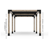 Double Pergola Kit with 2 Shade Sail