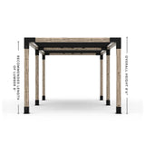 Double Pergola Kit with 2 Shade Sail