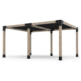 Double Pergola Kit with 2 Shade Sail