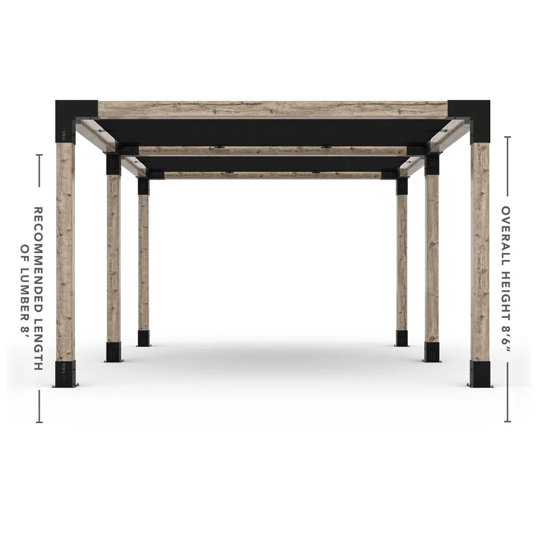 Double Pergola Kit with 2 Shade Sail