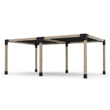 Double Pergola Kit with 2 Shade Sail
