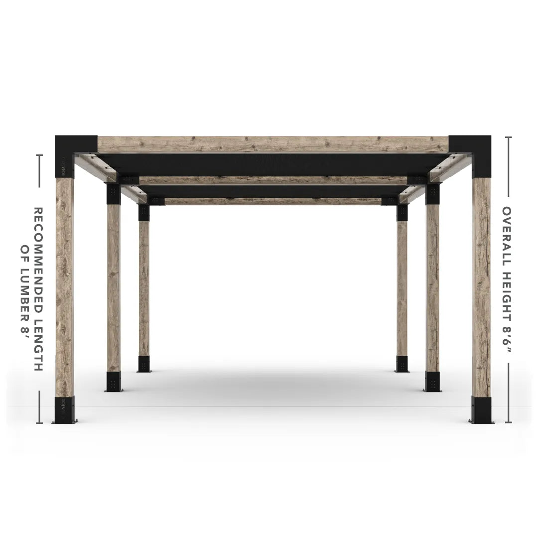 Double Pergola Kit with 2 Shade Sail