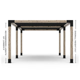 Double Pergola Kit with 2 Shade Sail