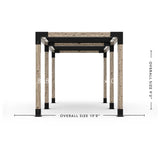 Double Pergola Kit with 2 Shade Sail