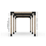 Double Pergola Kit with 2 Shade Sail