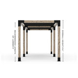 Double Pergola Kit with 2 Shade Sail