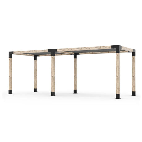 Double Pergola Kit with 2 Shade Sail