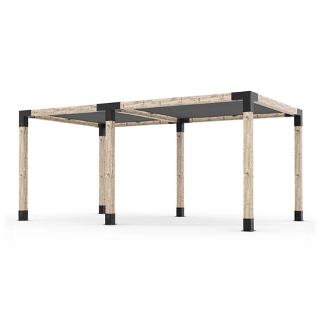 Double Pergola Kit with 2 Shade Sail