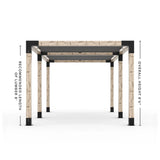 Double Pergola Kit with 2 Shade Sail
