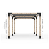 Double Pergola Kit with 2 Shade Sail