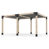 Double Pergola Kit with 2 Shade Sail