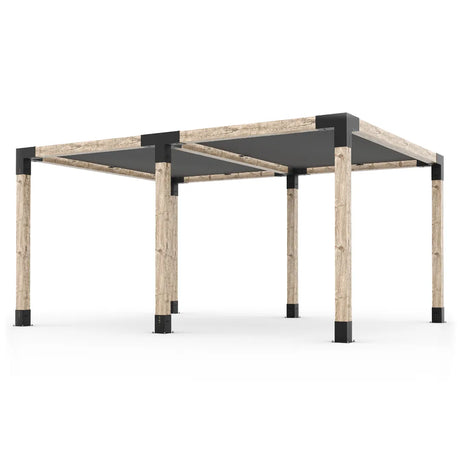 Double Pergola Kit with 2 Shade Sail