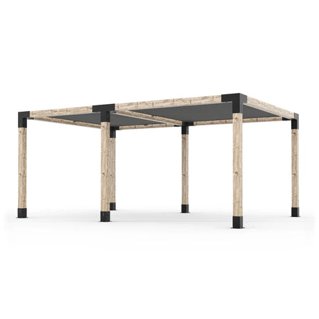 Double Pergola Kit with 2 Shade Sail