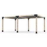 Double Pergola Kit with 2 Shade Sail