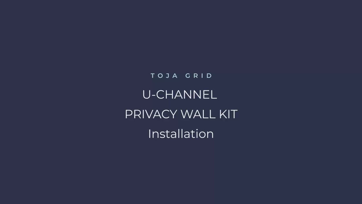Any Size Pergola Kit with U Channels