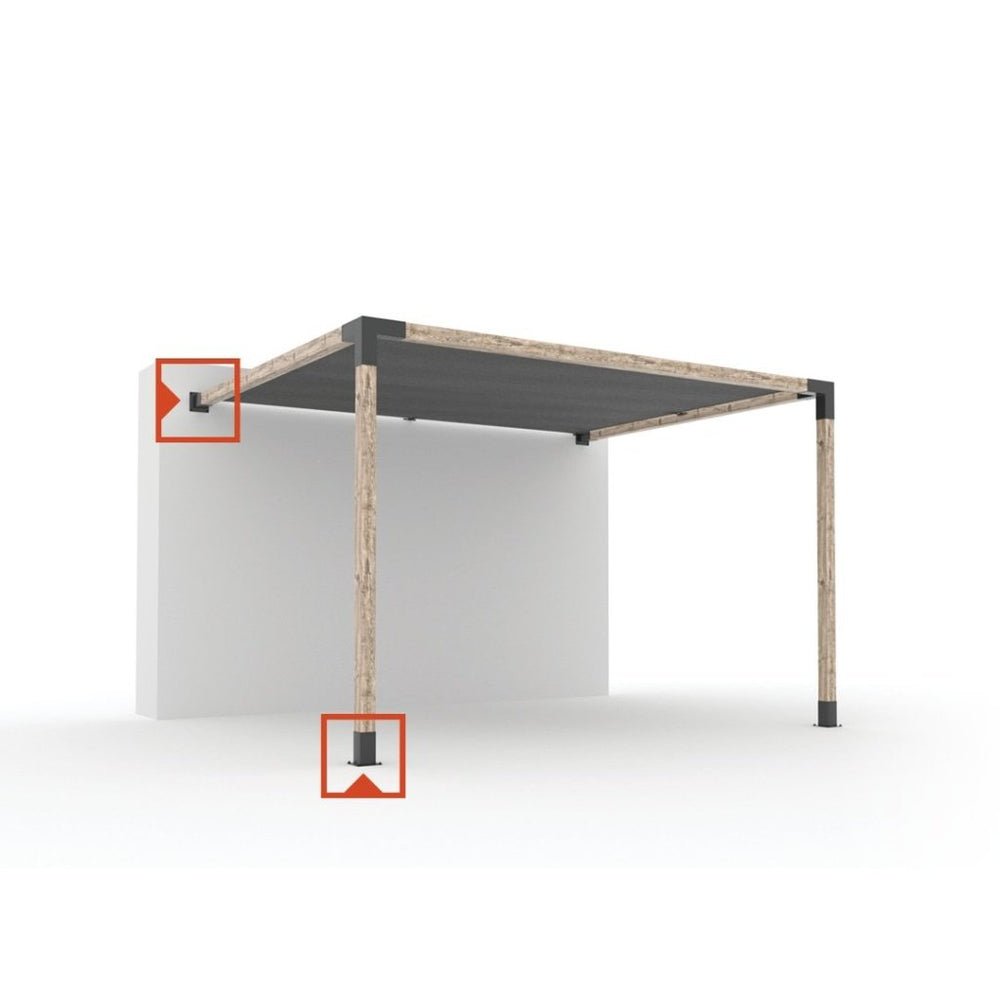 Toja Post Risers SOLO Pergola Post Base and Wall Mount Bracket | Toja Grid – Toja USA