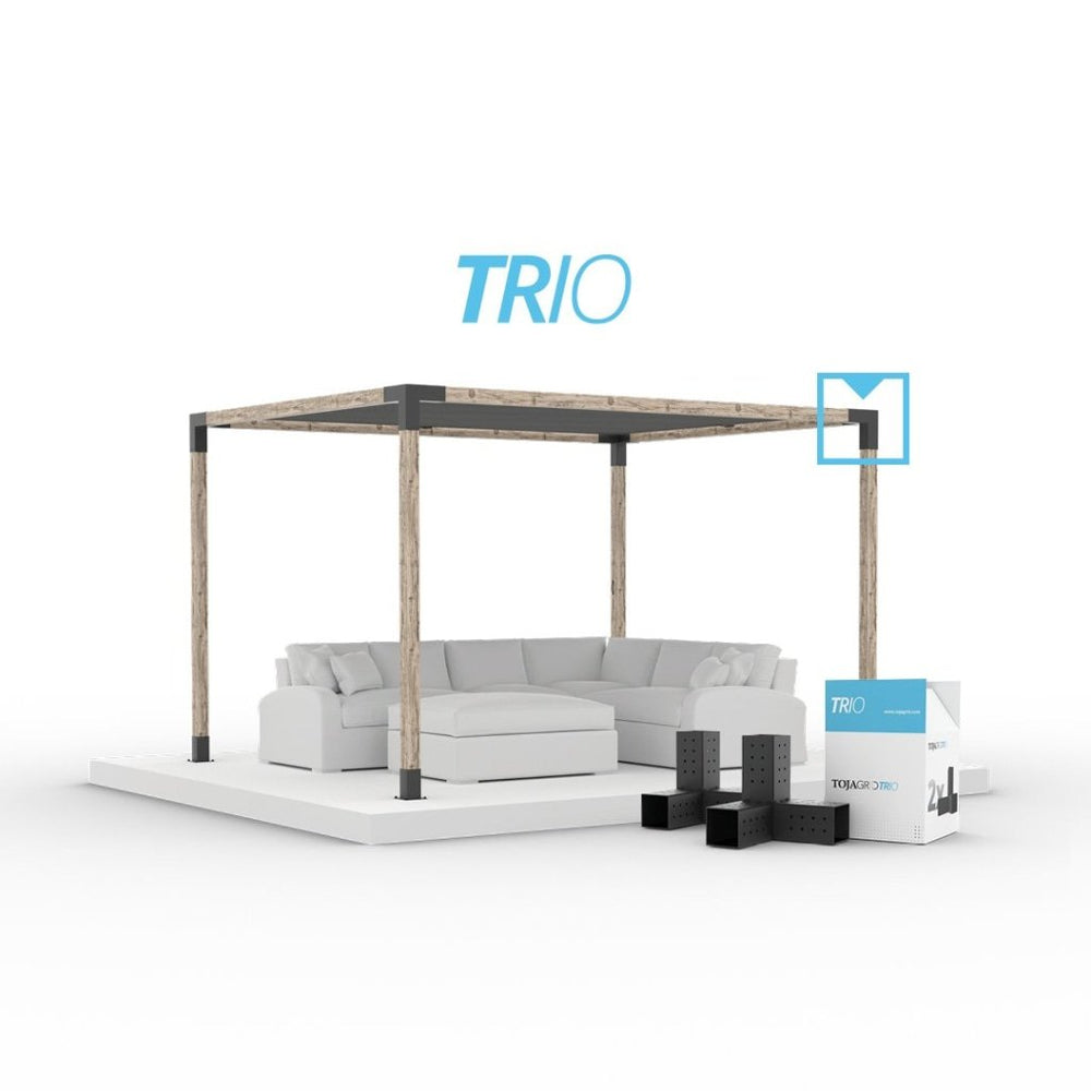 Toja Tri TRIO 3 Arm Pergola Corner Bracket | Toja Grid – Toja USA